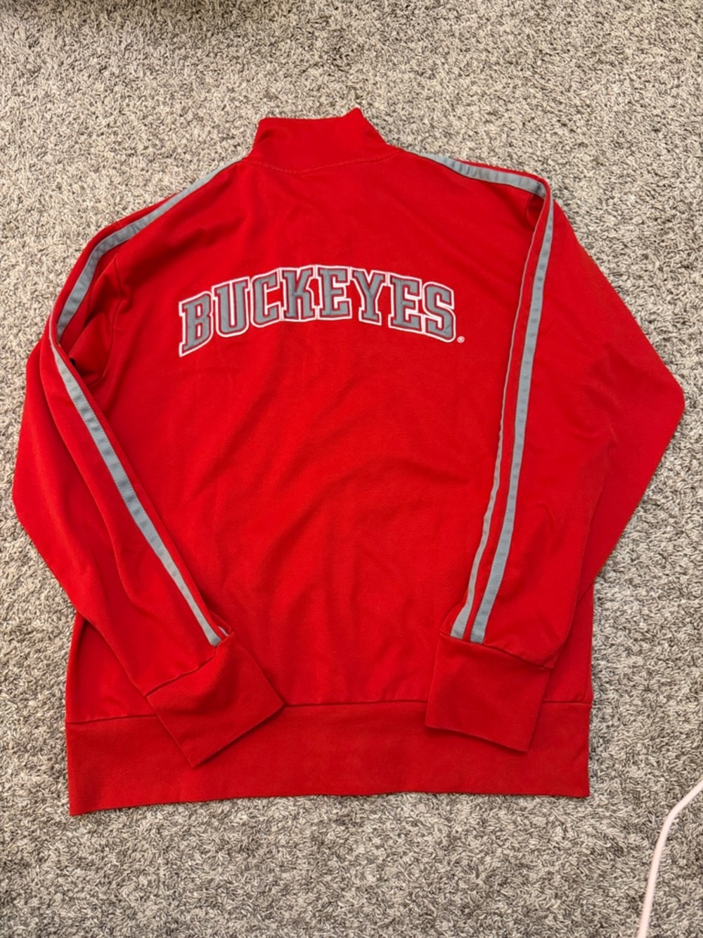 Red Ohio State Track Jacket. - Picture 3 of 3